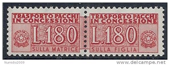 1955-81 ITALIA PACCHI IN CONCESSIONE STELLE 180 LIRE MNH ** - RR10377-5 - Colis-concession