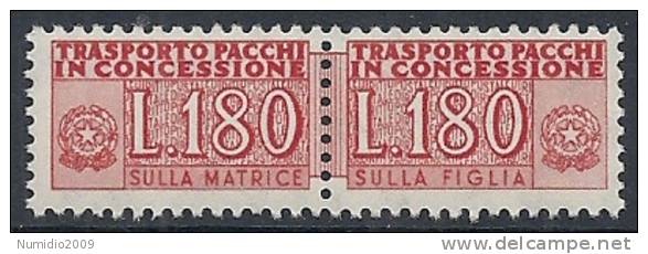 1955-81 ITALIA PACCHI IN CONCESSIONE STELLE 180 LIRE MNH ** - RR10377-6 - Colis-concession