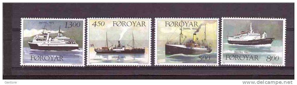 FAROE ISLANDS 1999  Ships  Unificato Cat.  N°  342/45  MNH ** - Féroé (Iles)