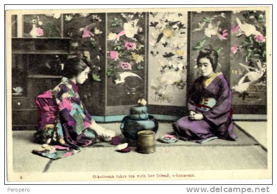 JAPAN JAPON   GEISHA   Old Postcard - Other & Unclassified