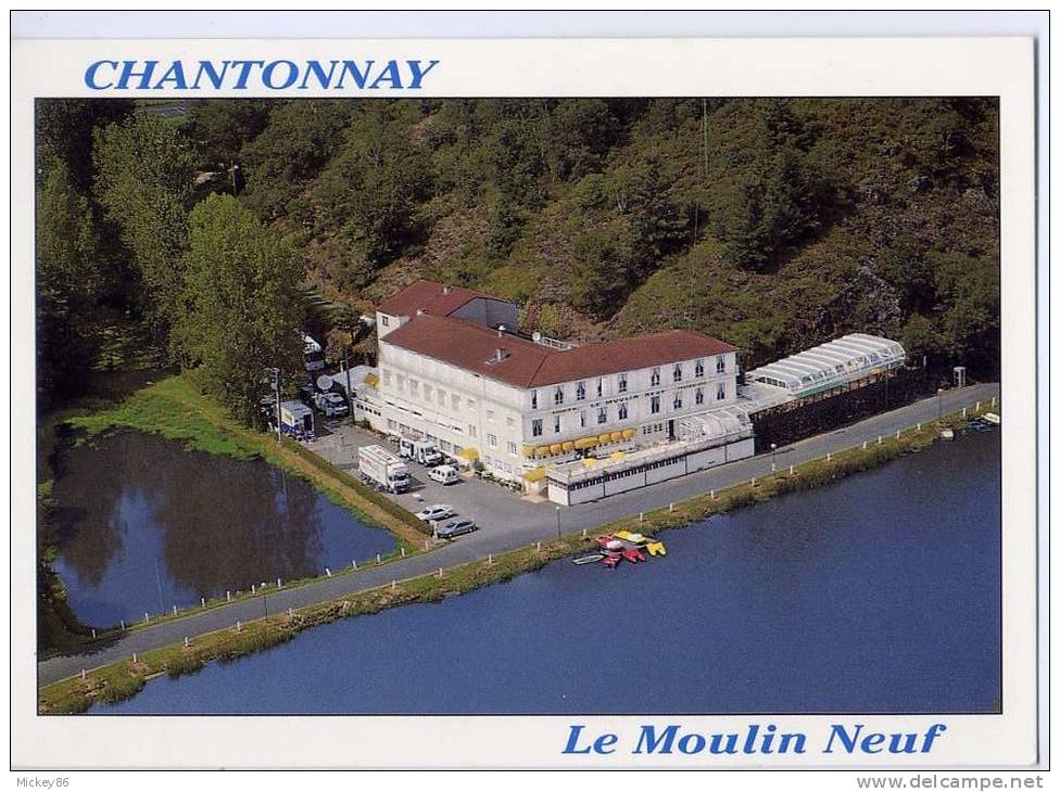 CHANTONNAY--Vue Aérienne--Hotel-Restaurant "Le Moulin Neuf",cpm éd Artaud - Chantonnay