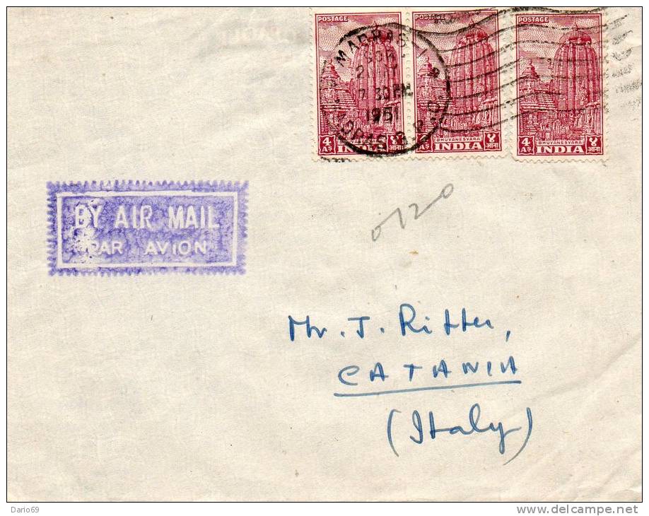 1951 LETTERA VIA AEREA - Storia Postale