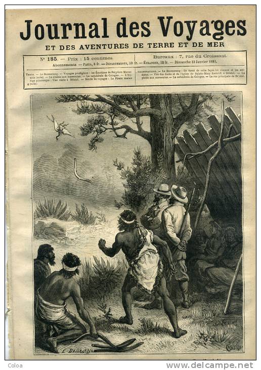 Australie Le Boomerang 1881 - Zeitschriften - Vor 1900