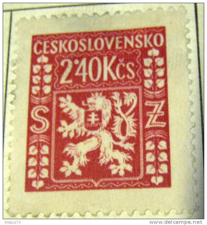 Czechoslovakia 1947 Official Stamp 2.40k - Mint - Francobolli Di Servizio