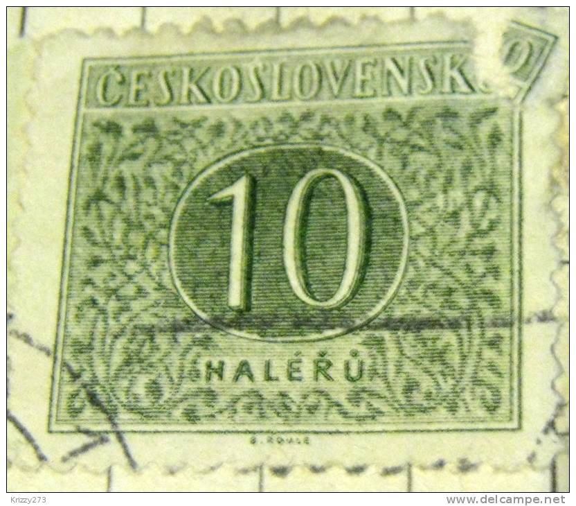 Czechoslovakia 1954 Postage Due 10h - Used - Portomarken
