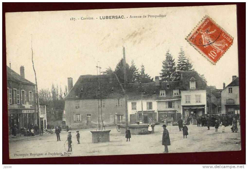 Cpa  Du 19  Lubersac  Avenue De Pompadour       LOK14 - Autres & Non Classés