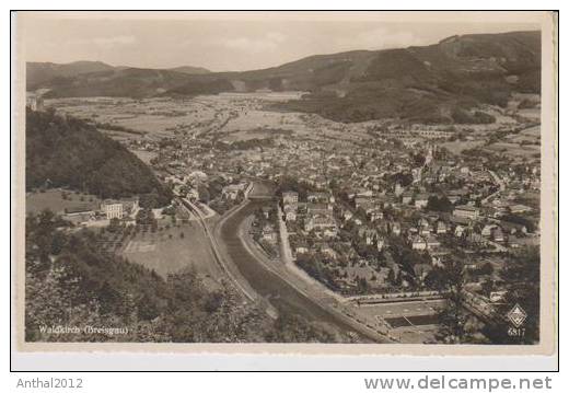 AK Flugzeugaufnahme Mit Schwimmbad Waldkirch Breisgau Sw Karl Alber Nr. 6817 30e - Waldkirch