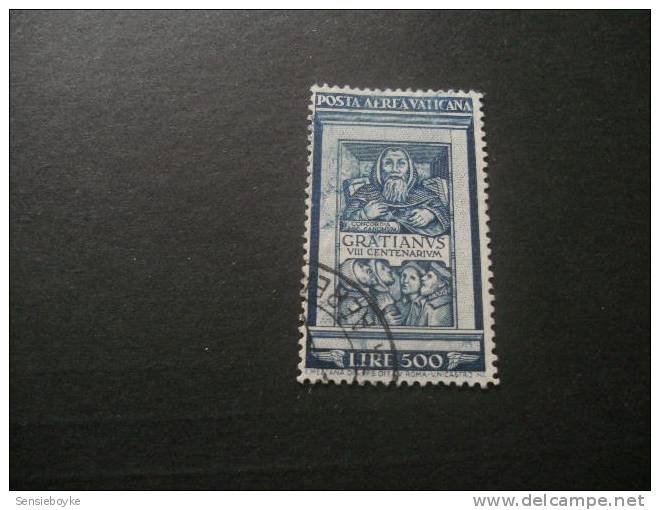 K5123- Stamp Used Vatican City 1951- SC. 21-500L Blue - Franciscus Gratianus - Gebraucht