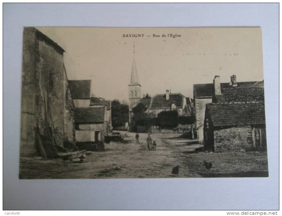 HAUTE-MARNE.  SAVIGNY.RUE DE L EGLISE. - Autres & Non Classés