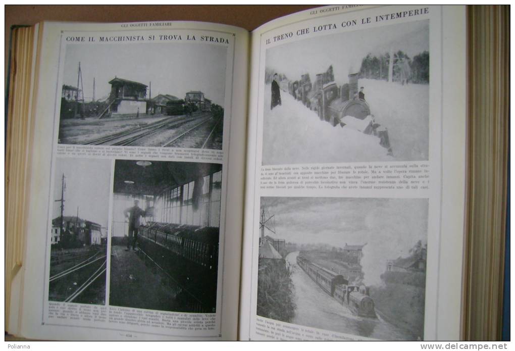 PES/1 Cogliati ENCICLOPEDIA DEI RAGAZZI Vol.I Mondadori 1926/LOCOMOTIVE A VAPORE/FARO/SERRATURE/ESPLORATORI/GIOCHI - Old