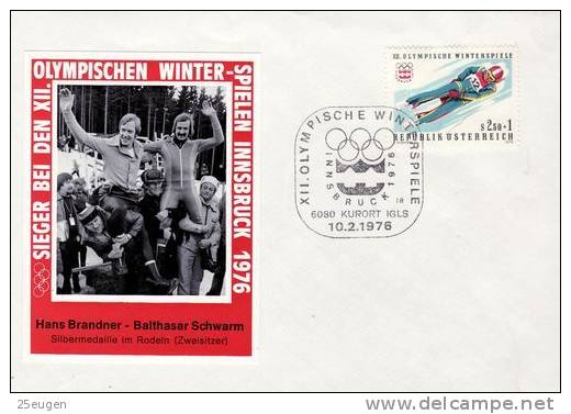 AUSTRIA 1976 POSTMARK - Hiver 1976: Innsbruck