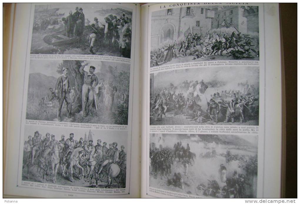 PES/2 Cogliati ENC. DEI RAGAZZI vol.II Mondadori 1926/GUSTAVINO/MONETE/PETRARCA ARQUA´/UNITA´ ITALIA/CAMPAGNE NAPOLEONE