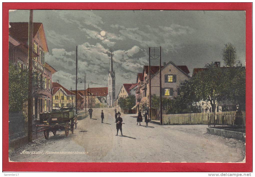 AMRISWIL ROMANSHORNERSTRASSE, MONDSCHEINKARTE, 1910 - Romanshorn