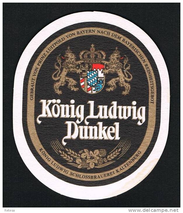 DUITSLAND   BIERVILTJE  KONIG LUDWIG DUNKEL - Sous-bocks