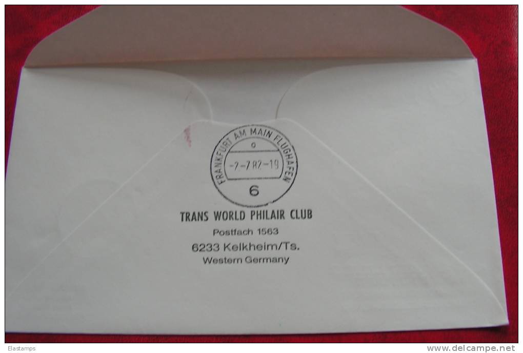 =DE LUFTPOST 1982 FRANKFURT-MOSCOW-TOKYO - Airmail