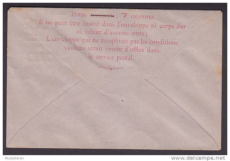 France Postal Stationery Ganzsache Entier Tubes Pneumatiques TAXE RÉDUITE á 0,50 Overprinted Cover (2 Scans) - Pneumatiques