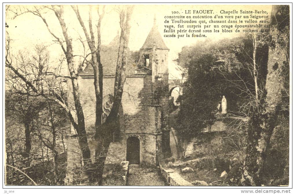 CPA  56 - LE FAOUËT       Chapelle Sainte-Barbe     (TBE) - Faouët