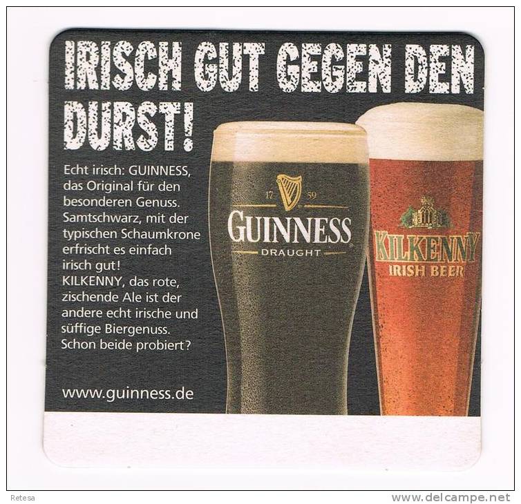 DUITSLAND  BIERVILTJE  GUINNESS  DRAUGHT - Sous-bocks