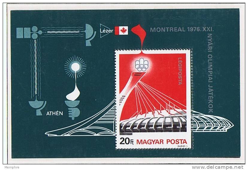 1976  Jeux Olympiques De Montréal Feuillet Souvenir ** MNH - Ungebraucht