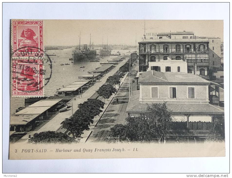 PORT SAID - Harbour And Quay François Joseph - Autres & Non Classés