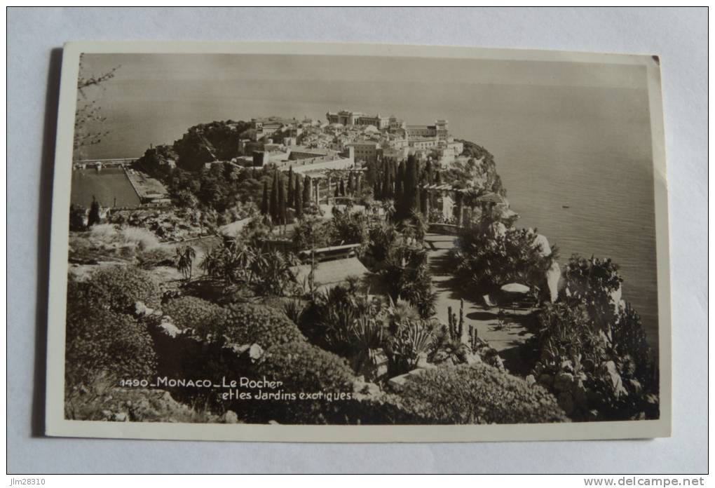 Monaco - Le Rocher Et Les Jardins Exotiques - N°1490 - Exotic Garden
