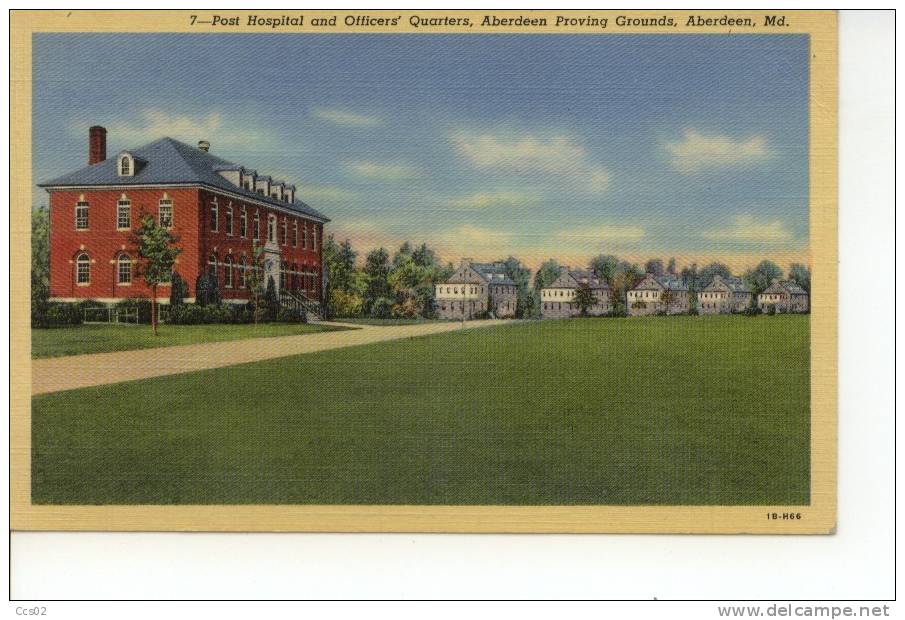 Post Hospital And Officers' Quarters Aberdeen Proving Grounds Aberdeen - Altri & Non Classificati