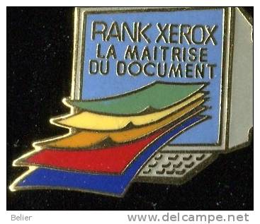 PIN'S RANK XEROX - Informatique
