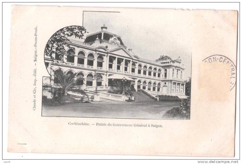 Vietnam - Cochinchina - Cochinchine - Palais Du Lieutenant Gouverneur A Saigon -  Cca 1905 - Vietnam