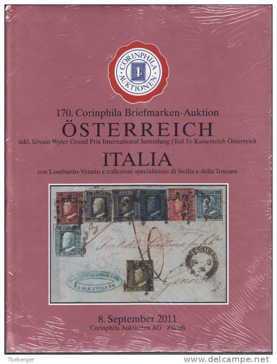 AC Corinphila Zurich 170. Auktion Sept 2011: Austria Österreich Wyler Part 3 & Italy, Full Color, ~1000 Lots - Briefe U. Dokumente