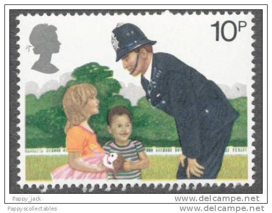 Great Britain  Police Bobby With Children 150th Anniversary Of London´s Metropolitan Police MNH - Police - Gendarmerie