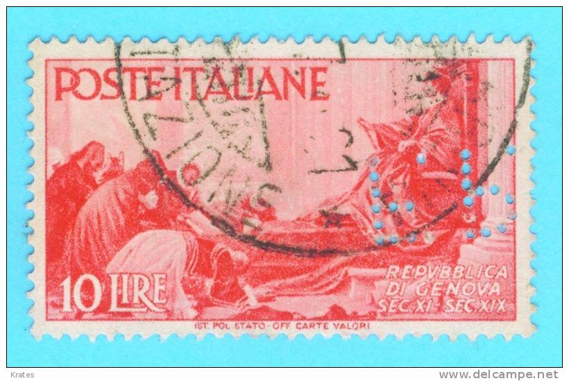 Stamp - Italia, Perfin - Sonstige & Ohne Zuordnung