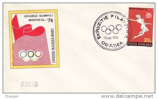 ROMANIA 1976  POSTMARK - Zomer 1976: Montreal