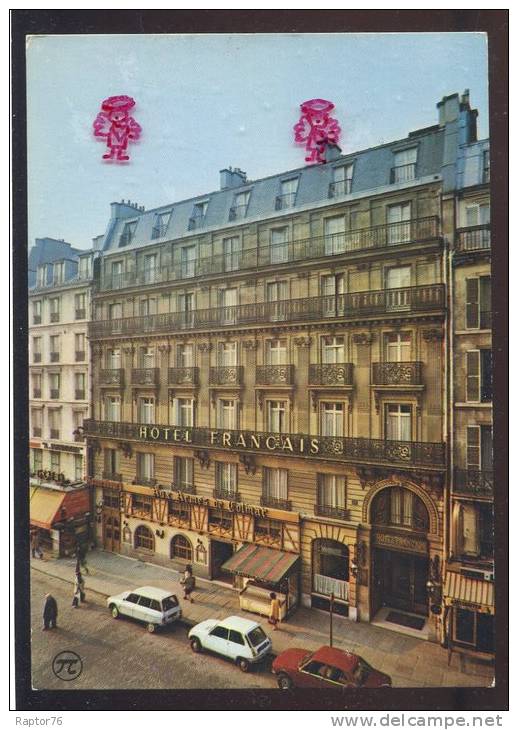 CPM  PARIS  Hôtel Français 13 Rue Du 8 Mai 1945, Face à La Gare De L'Est, Côté Départ Voitures Cars  Ami6  R5 - Cafés, Hôtels, Restaurants