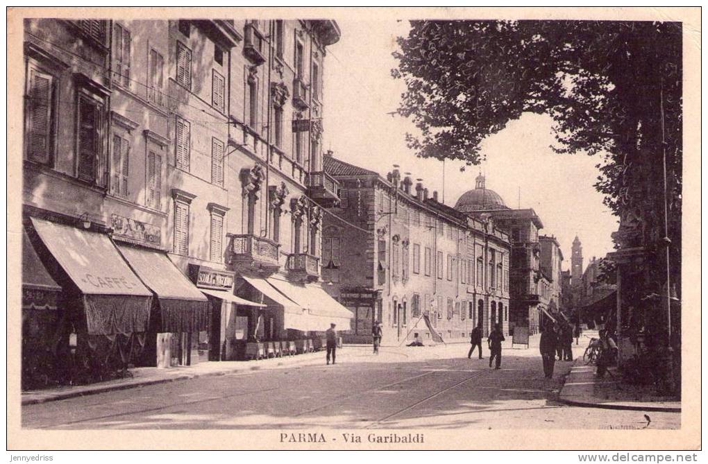 PARMA , Via  Garibaldi , Animata - Parma