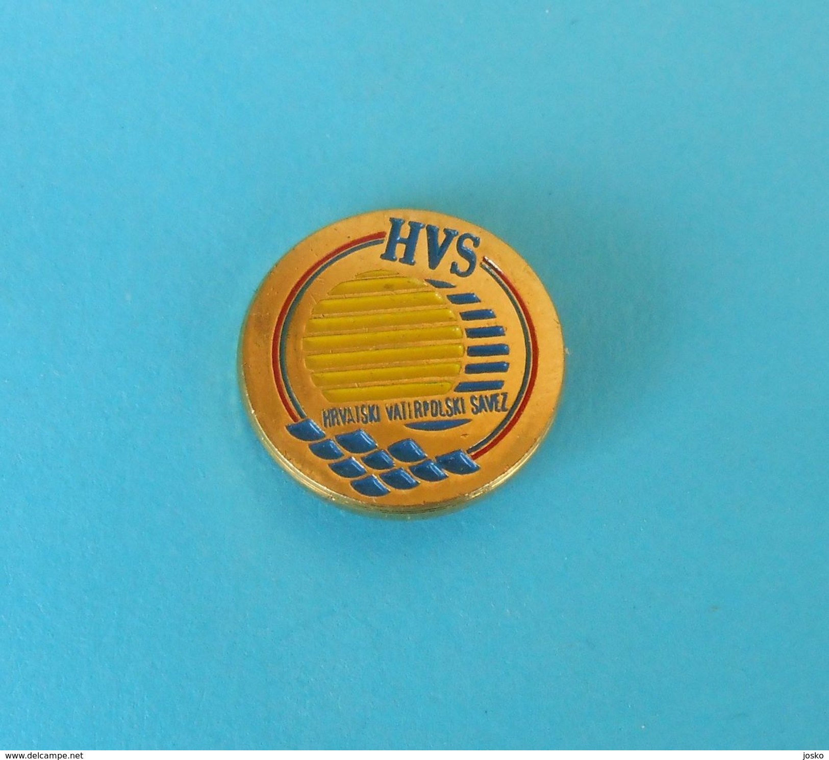 CROATIA WATER-POLO FEDERATION - Official Pin Badge By IKOM * Waterpolo Waserball Polo Acuatico Pallanuoto Anstecknadel - Wasserball