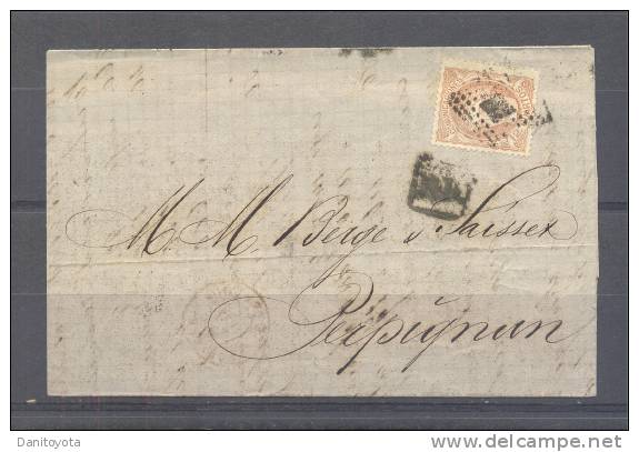 1871.- BARCELONA A PERPIGNAN (FRANCIA) - Lettres & Documents
