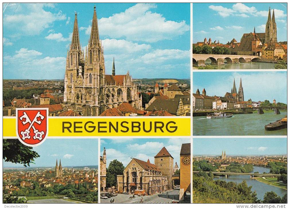 ZS31788 Germany Regensburg Boats Bateaux Multiviews Used Perfect Shape Back Scan At Request - Regensburg