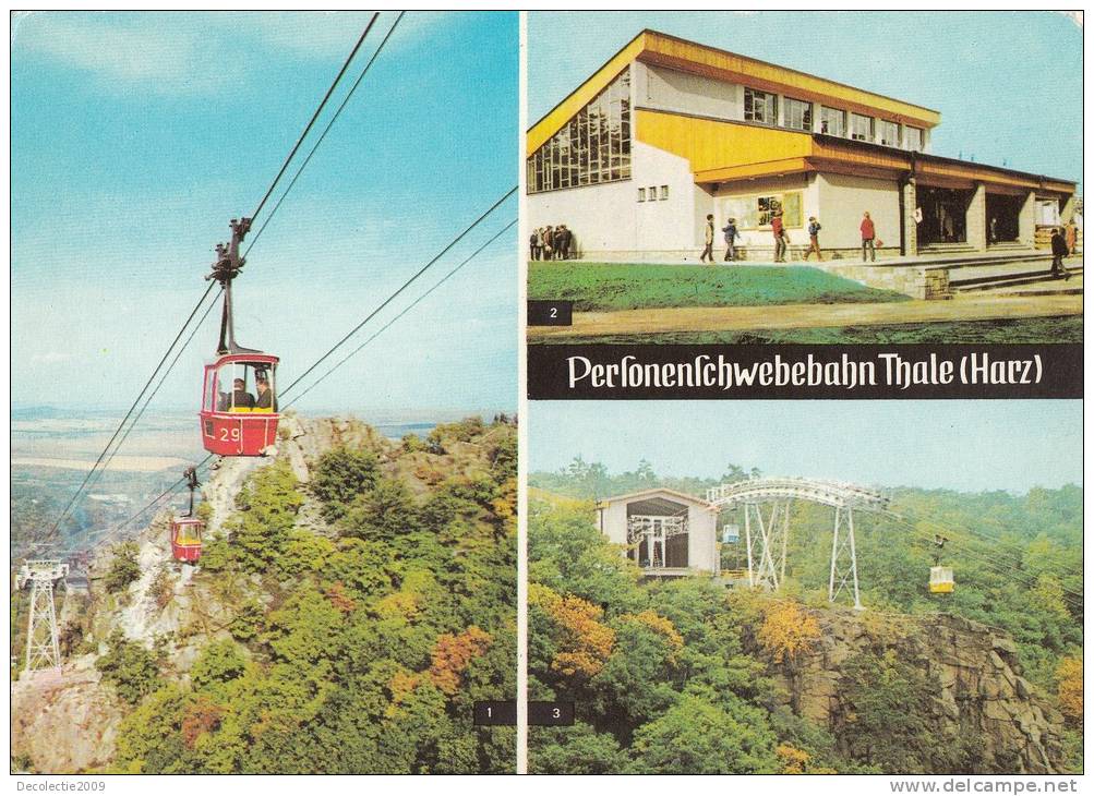 ZS31800 Germany Thale Harz Telepherique Cable Train Multiviews Not Used Perfect Shape Back Scan At Request - Thale