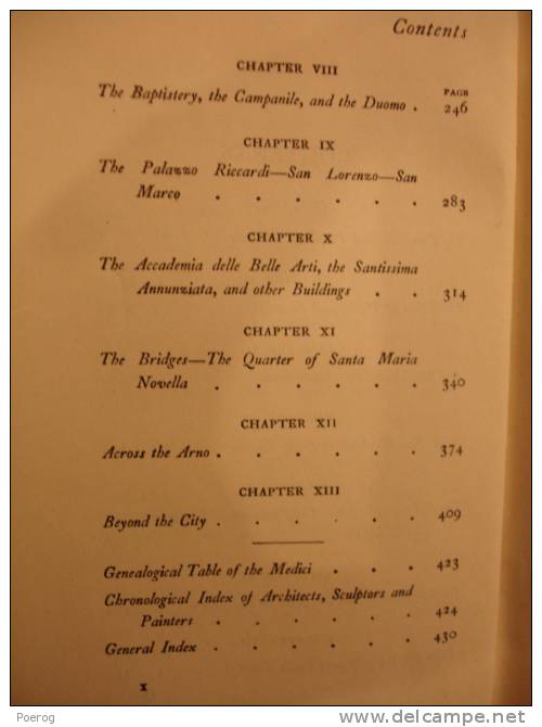FLORENCE - EDMUND G. GARDNER - DENT & Co LONDON - 1903 - MEDIEVAL TOWNS GRAVURES ENGRAVINGS NELLY ERICHSEN Italie Italia - 1901-1940