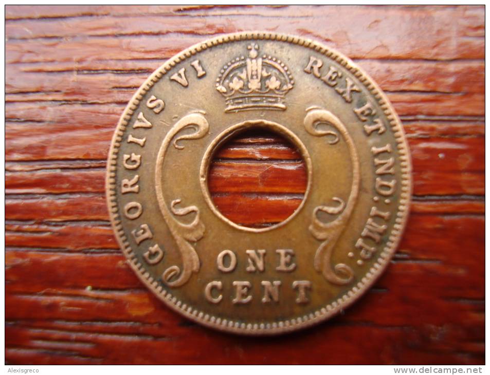 BRITISH EAST AFRICA USED ONE CENT COIN BRONZE Of 1942. - East Africa & Uganda Protectorates