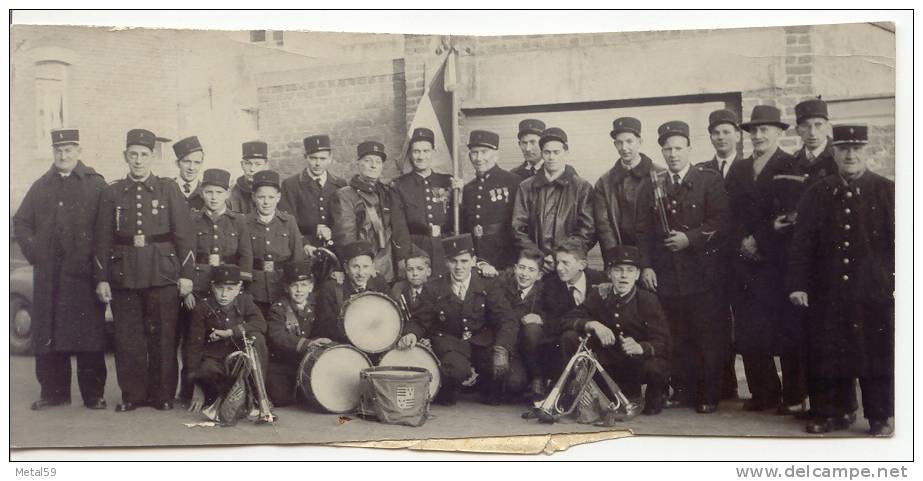 Ferrière La Grande, Sainte Barbe En 1958, Photo De Journaliste RARE (pompiers) - Places