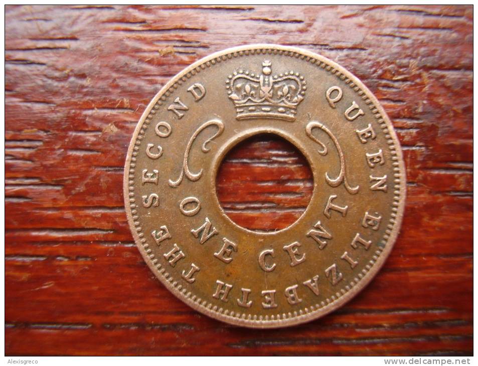 BRITISH EAST AFRICA USED ONE CENT COIN BRONZE Of 1962 H. - Oost-Afrika & Protectoraat Van Uganda