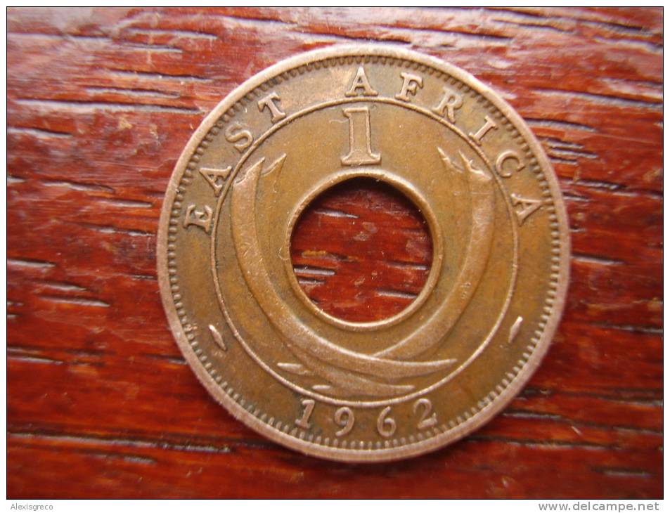 BRITISH EAST AFRICA USED ONE CENT COIN BRONZE Of 1962 H. - Ostafrika Und Herrschaft Von Uganda