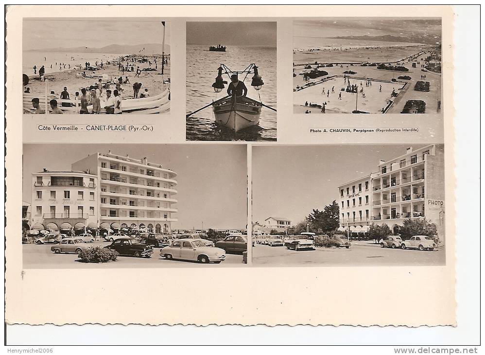 Pyrénées Orientales - 66- Canet Plage Carte Photo De 1958 - Canet Plage