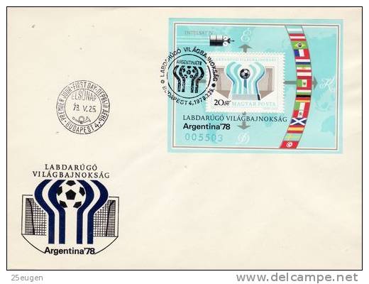 HUNGARY 1978 MICHEL NO: BL. 130A FDC - 1978 – Argentine