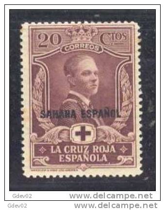 GUI182SASF-LA557-TESPCOLGUI.Guinee. GUINEA   ESPAÑOLA..ALFONSO Xlll.CRUZ ROJA.1926  (Ed 182**) Sin Charnela.MAGNIFICO - Guinea Española