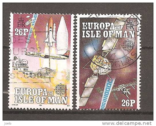 ISLE OF MAN 1991 EUROPA 26p PAIR - 1991