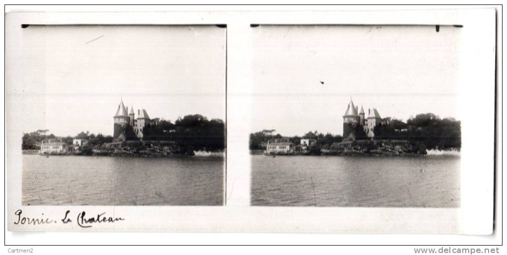 PHOTO STEREO : PORNIC  LE CHATEAU 44 LOIRE-ATLANTIQUE - Stereoscopio