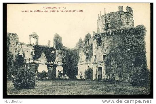 64 BIDACHE / Ruines Du Château Des Ducs De Gramont / - Bidache