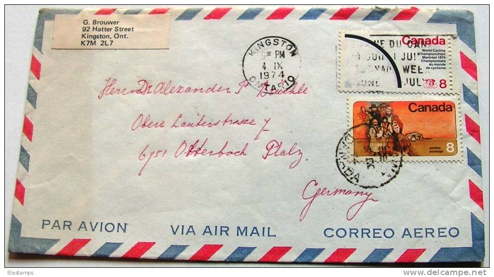 =KANADA 1974 LUFTPOST - Airmail